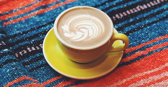 Mug with latte art